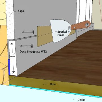 Deco Smygplate WS2 Listefritt Gulv fra Deco Systems