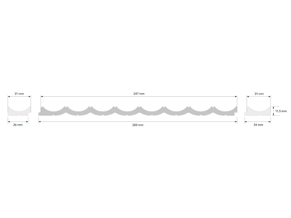 Dekorplate Lumio WP002 fra Deco Systems